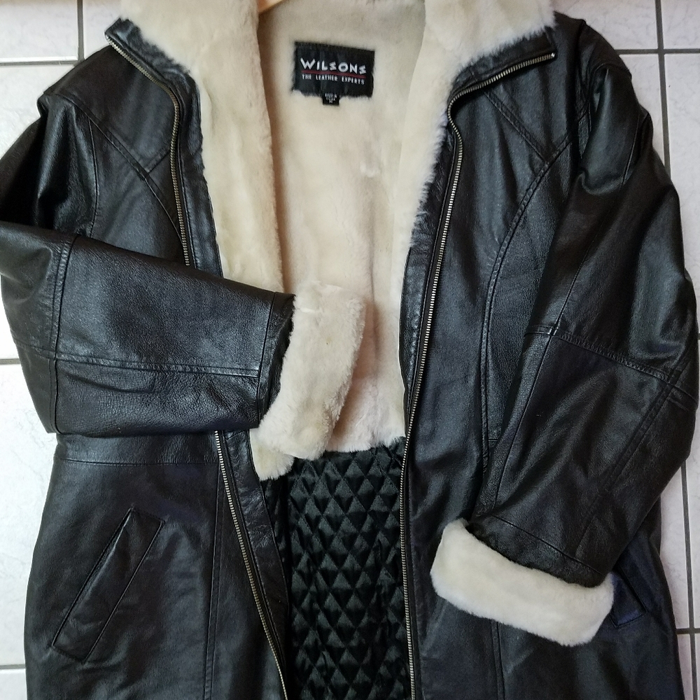 Womens Wilson genuine leather coat